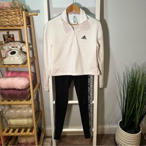 Adidas sweatshirt and leggings